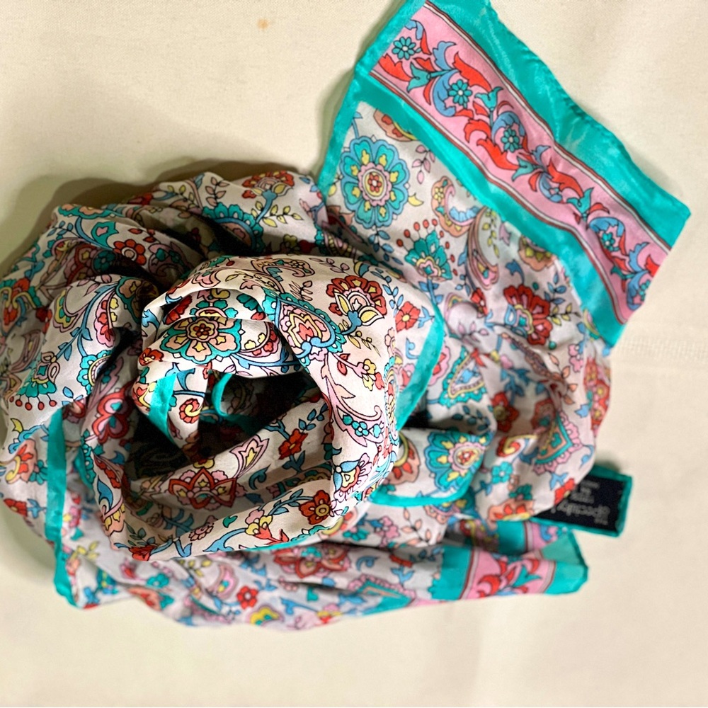 Vintage Silk Scarf by The Specialty House made in Japan